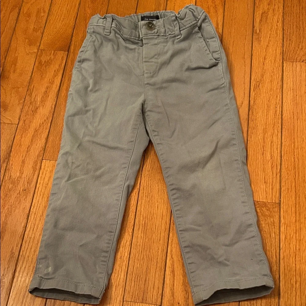 5/$20 The Childrens Place Gray Khaki Pants Toddler Boys 3T